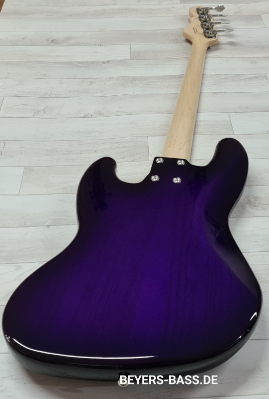 G&L USA Fullerton Deluxe JB4 Jazz Bass, Purpleburst