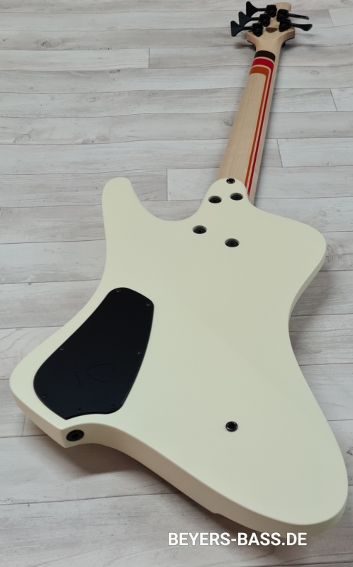 Dingwall D-Roc Custom Shop 5-String, 3 Pickups, Custom Color Creme White/70's Striping Gloss