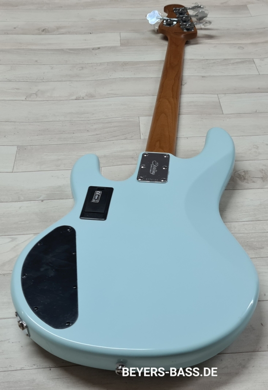 Sterling by Music Man StingRay Ray34 HH, Daphne Blue