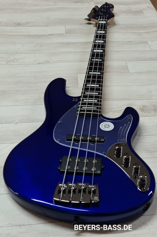 Sandberg California Grand Dark TM4 Custom Ebony, San Remo Blue Highgloss