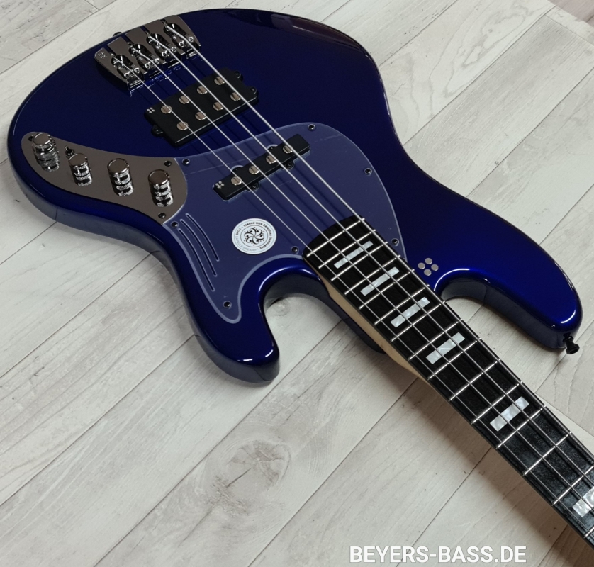 Sandberg California Grand Dark TM4 Custom Ebony, San Remo Blue Highgloss