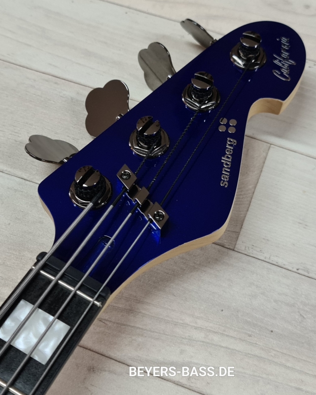 Sandberg California Grand Dark TM4 Custom Ebony, San Remo Blue Highgloss