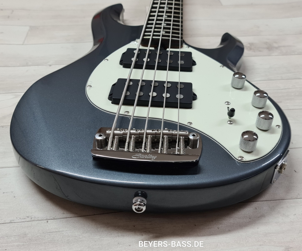 Sterling by Music Man StingRay Ray35 HH, Charcoal Frost