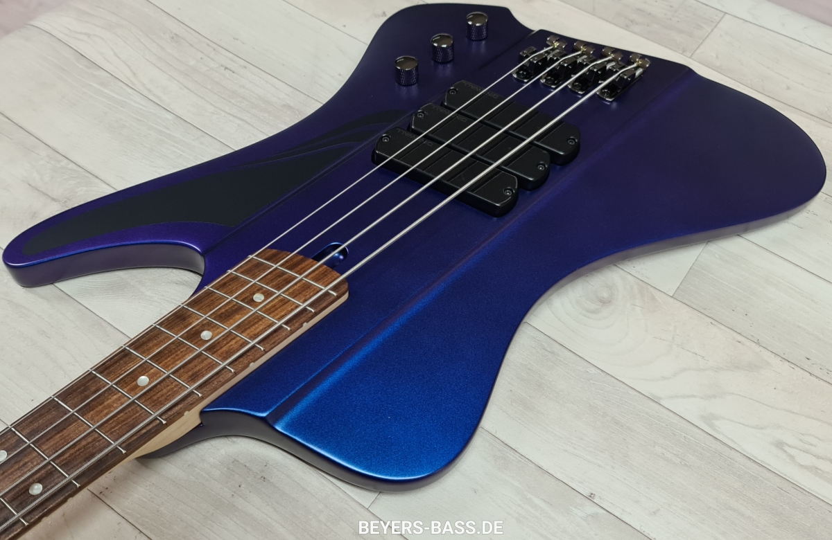 Dingwall D-Roc Standard 4 PF, Blue to Purple Colorshift
