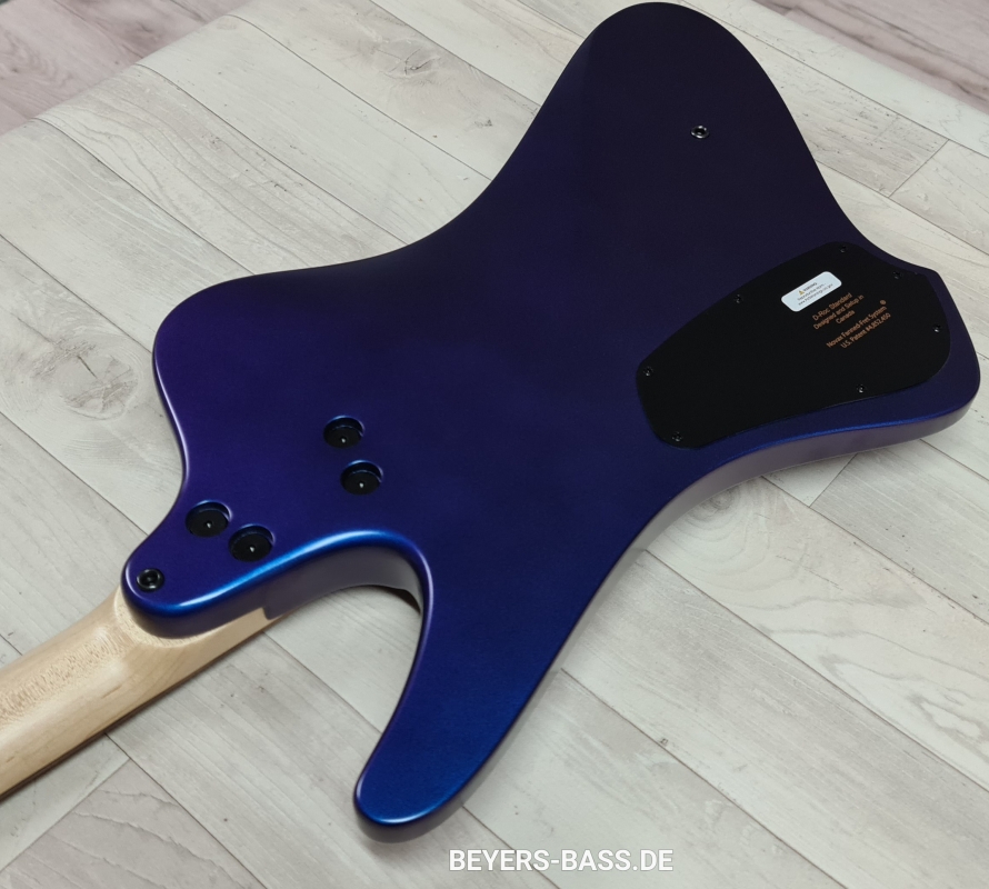 Dingwall D-Roc Standard 4 PF, Blue to Purple Colorshift