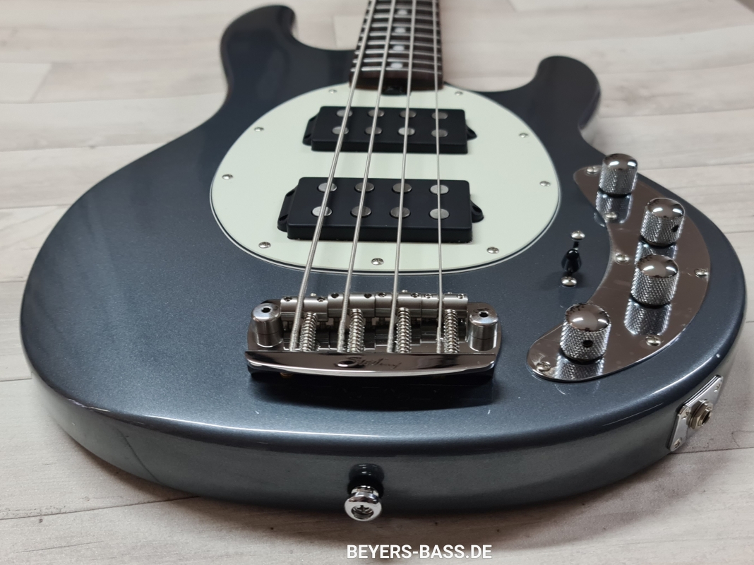 Sterling by Music Man StingRay Ray34 HH, Charcoal Frost