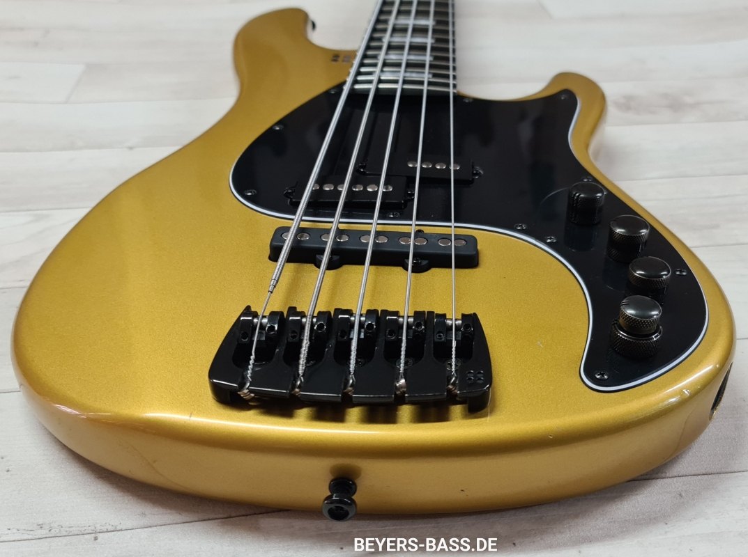 Sandberg California II VT5 Ebony Custom 3-EQ, Soft Aged Gold