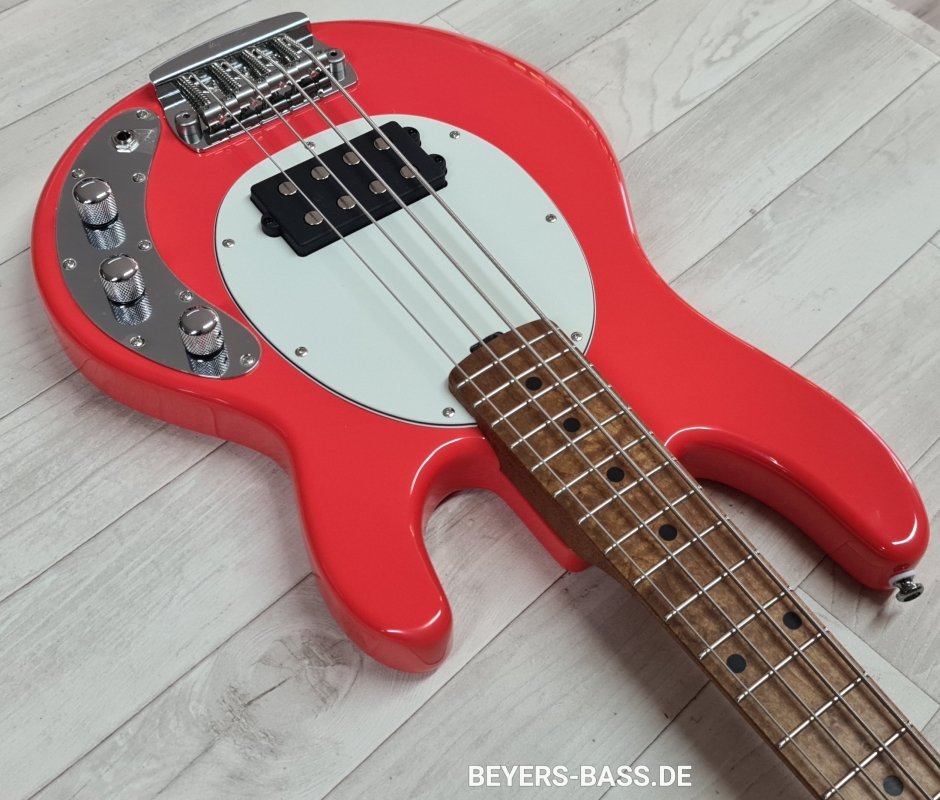 Sterling by Music Man Ray SS4 StingRay Short Scale, Fiesta Red