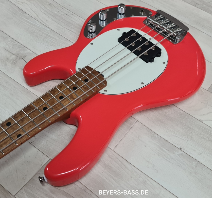 Sterling by Music Man Ray SS4 StingRay Short Scale, Fiesta Red