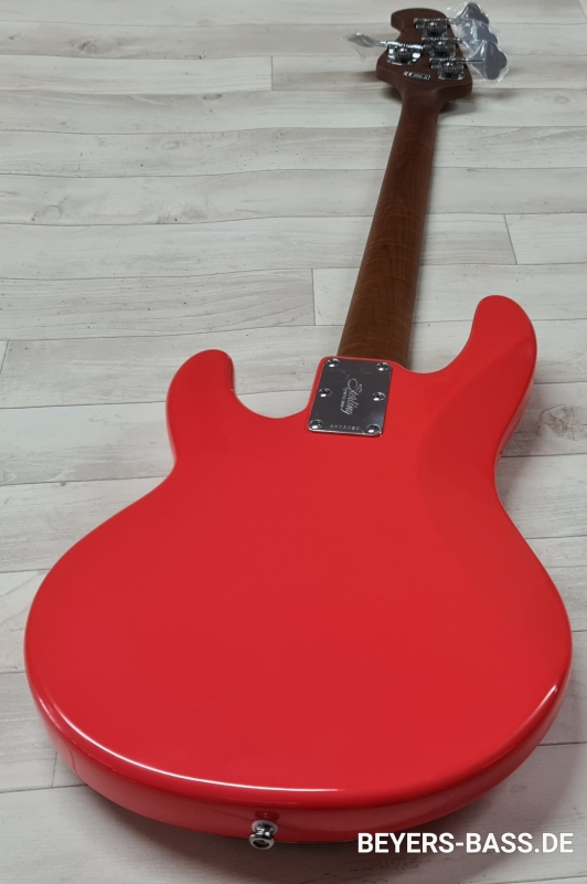 Sterling by Music Man Ray SS4 StingRay Short Scale, Fiesta Red