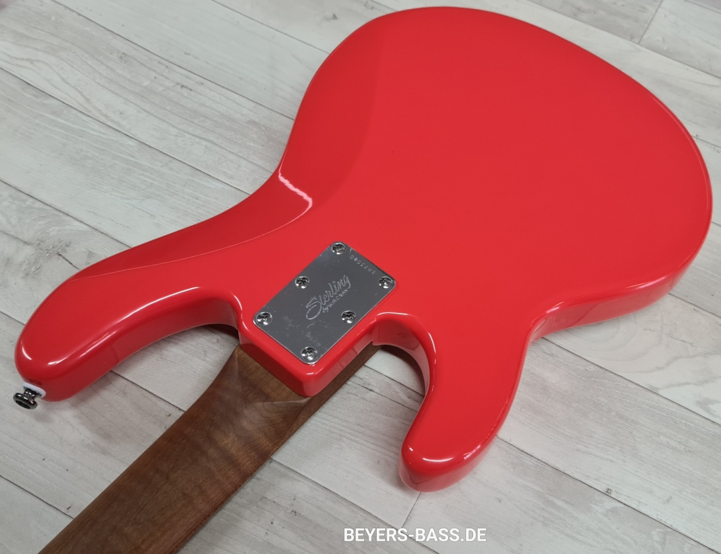 Sterling by Music Man Ray SS4 StingRay Short Scale, Fiesta Red