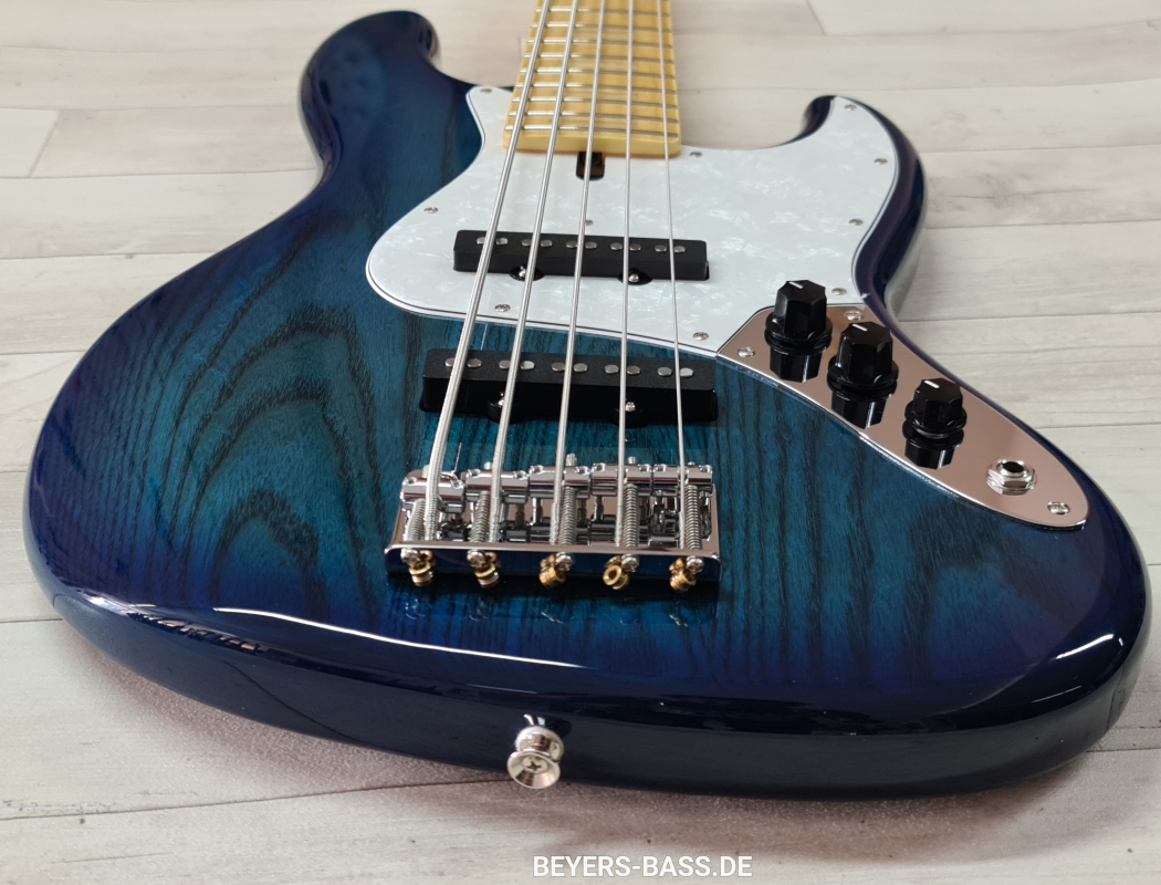 FGN Neo Classic JB-100 5-Saiter, See-Thru Blue Burst