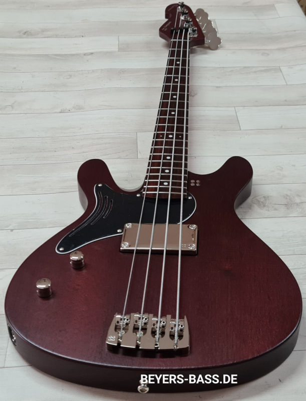 Sandberg Florence Bass, Open Pore Mahogany, Lefthand