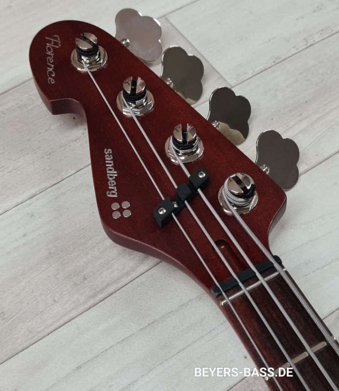 Sandberg Florence Bass, Open Pore Mahogany, Lefthand