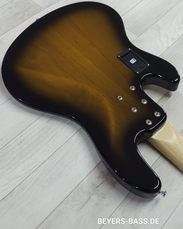 Sandberg California II TT4 Lionel Shortscale Greenline Custom, Highgloss Tobacco Sunburst