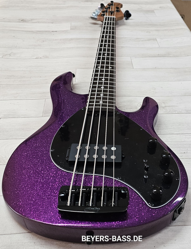 Sterling by Music Man StingRay Ray35 H, Purple Sparkle