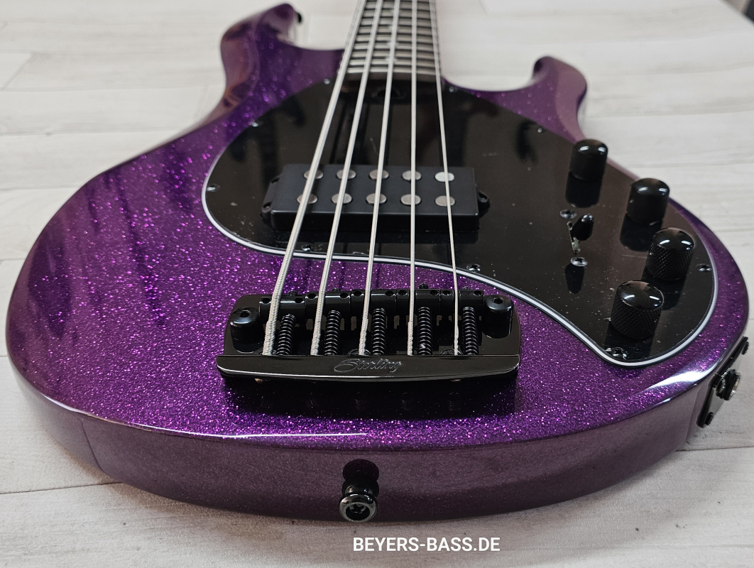 Sterling by Music Man StingRay Ray35 H, Purple Sparkle