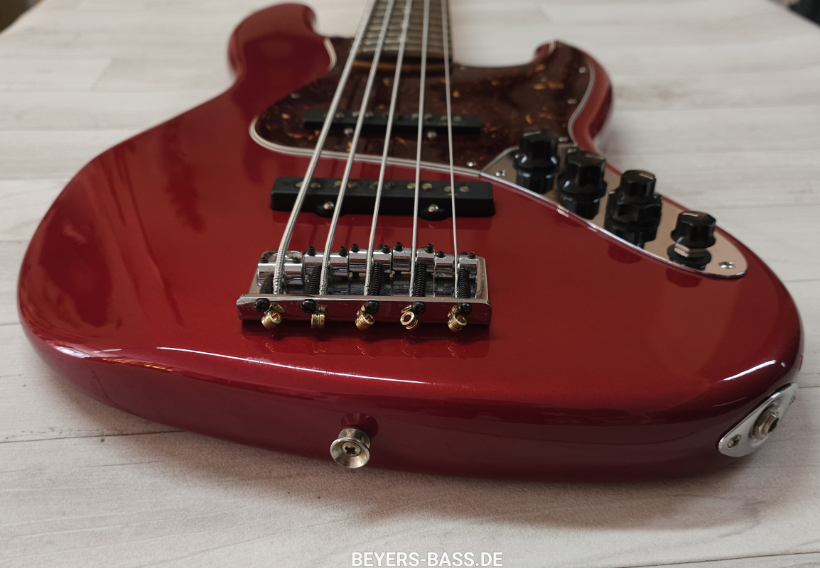 Fender Deluxe Active Jazz Bass V, Candy Apple Red, 2nd Hand