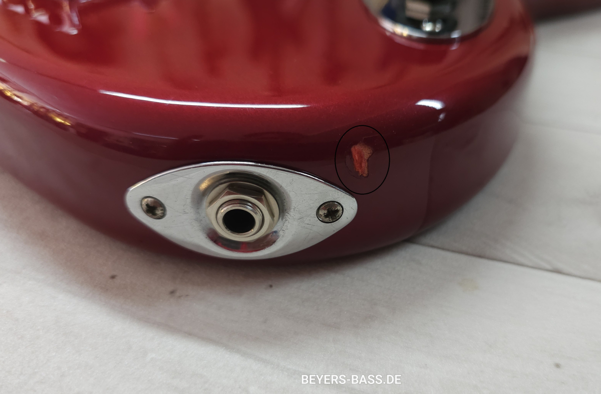 Fender Deluxe Active Jazz Bass V, Candy Apple Red, 2nd Hand