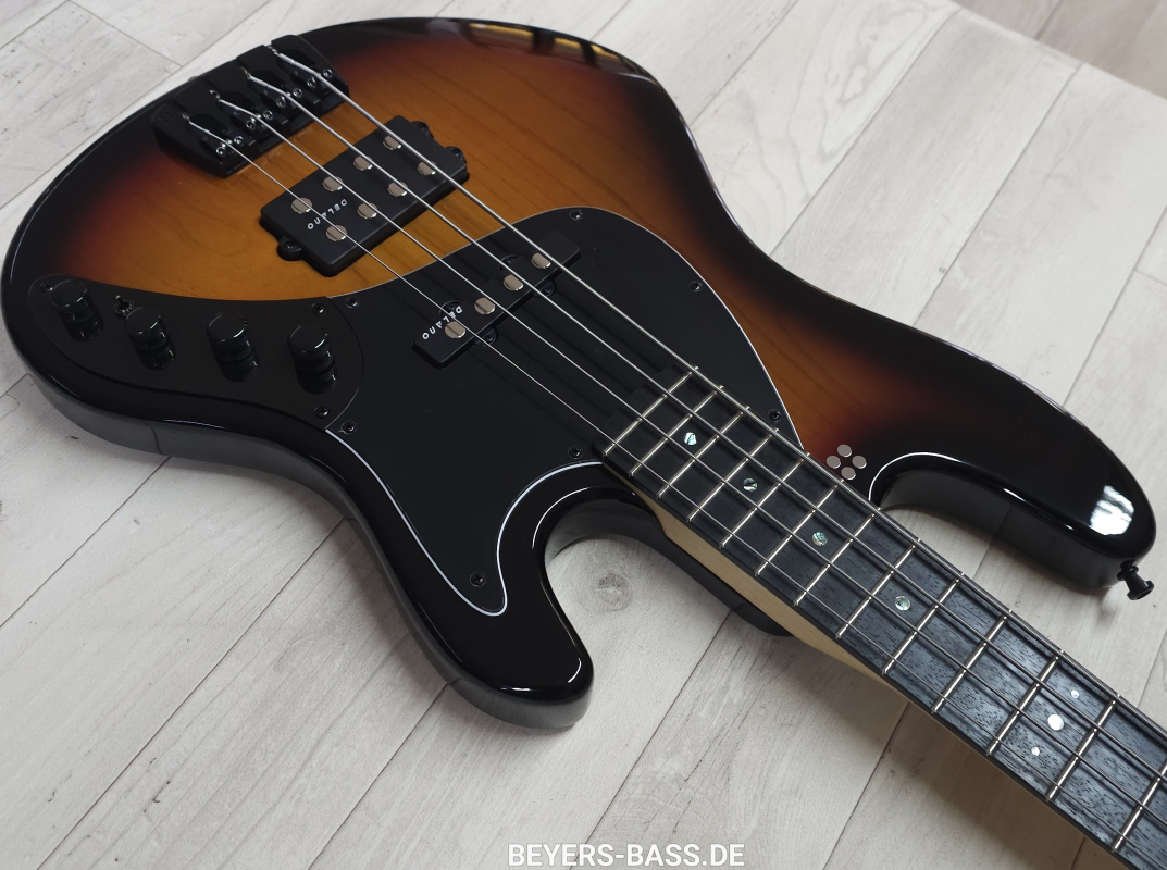 Sandberg California II TM4 Ebony, 3-Tone Sunburst Highgloss