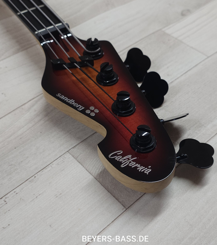 Sandberg California II TM4 Ebony, 3-Tone Sunburst Highgloss
