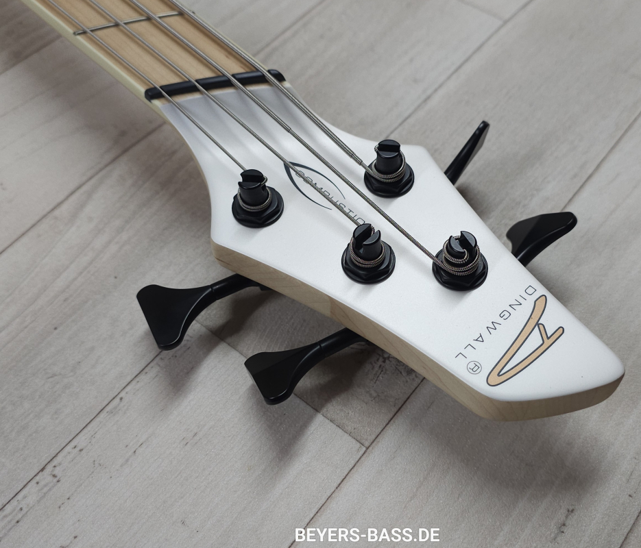 Dingwall NG3 4-String Nolly, Ducati Pearl White, Signature