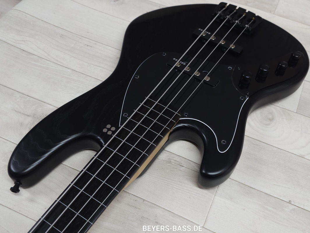 Sandberg California II TT4 Fretless, Open Pore Black, Linkshänder