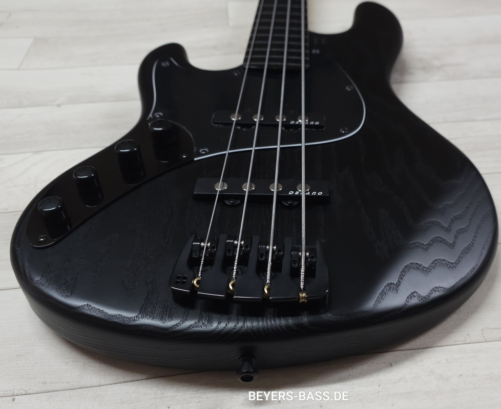 Sandberg California II TT4 Fretless, Open Pore Black, Linkshänder