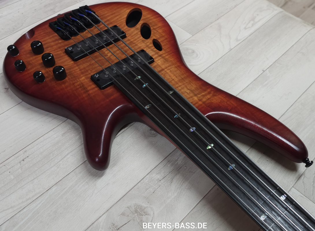 Ibanez Bass Workshop SRD905F Fretless BTL, Brown Topaz Burst Low Gloss, 2nd Hand