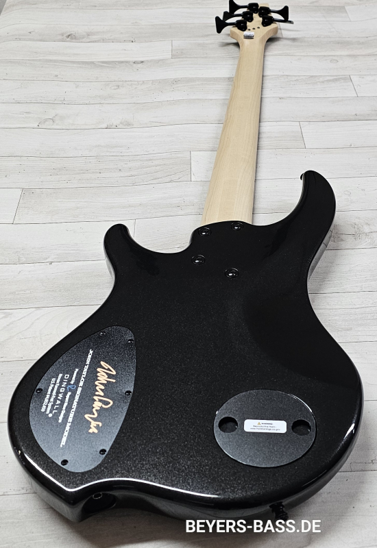 Dingwall JT3 John Taylor 5-String, Metallic Black, Signature
