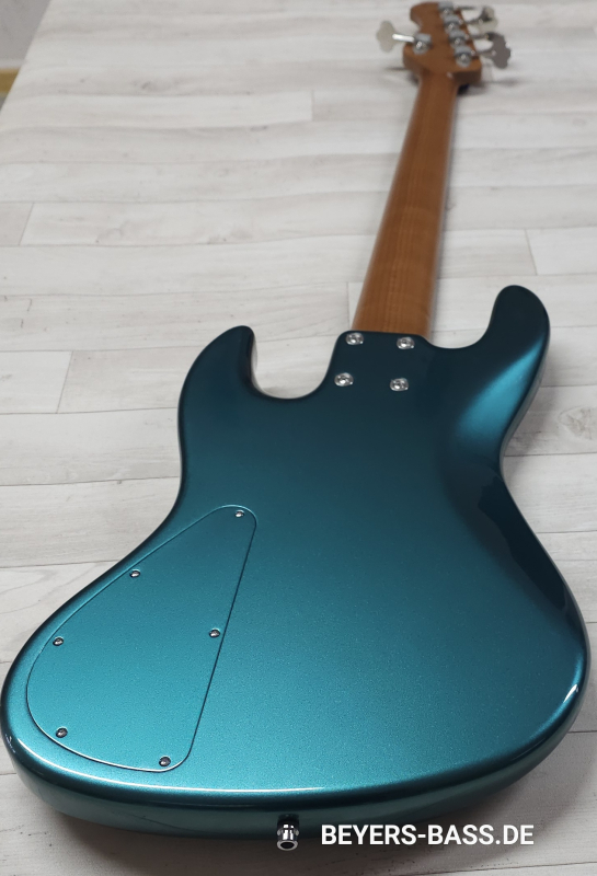 Sadowsky Custom Shop 21-Fret Vintage J/J Bass 5, Solid Vintage Teal Green Metallic, 2nd Hand