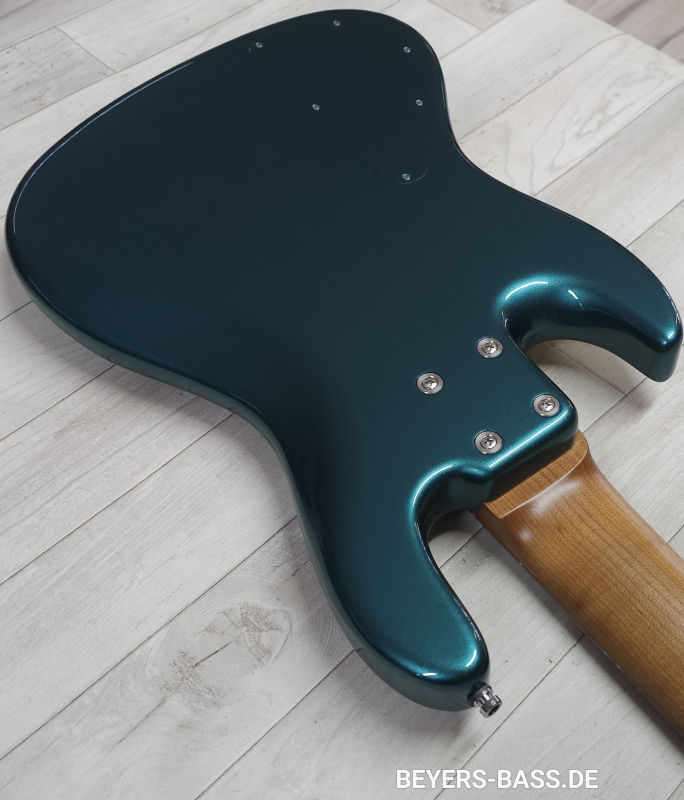 Sadowsky Custom Shop 21-Fret Vintage J/J Bass 5, Solid Vintage Teal Green Metallic, 2nd Hand