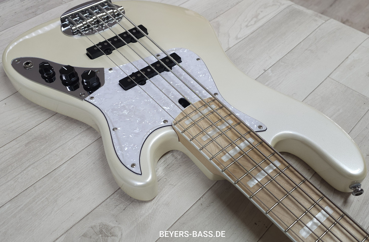 Lakland Skyline Darryl Jones 5 SDJ5 MN WP White Pearl, Signature