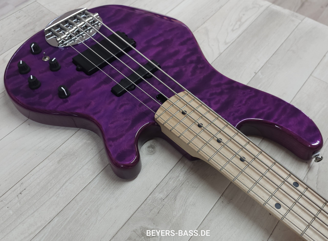 Lakland Skyline 55-02 Deluxe, Translucent Purple Gloss
