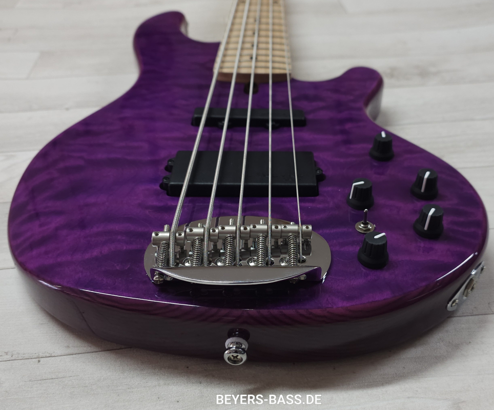 Lakland Skyline 55-02 Deluxe, Translucent Purple Gloss