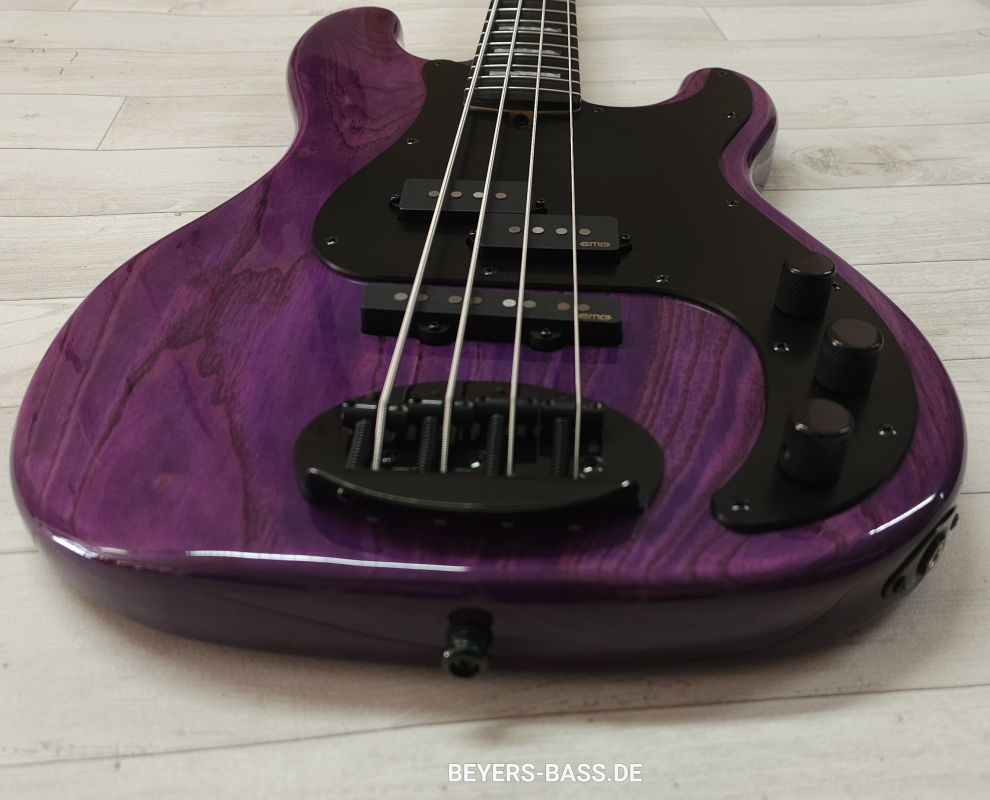 Lakland Skyline 44-64 Custom GZ Geezer Butler, Translucent Purple Gloss