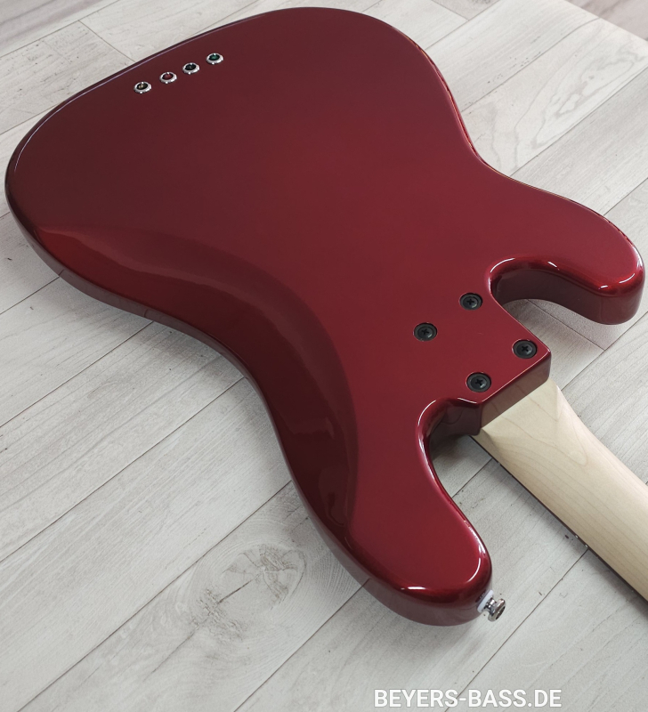 Lakland Skyline 44-64C Custom, Candy Apple Red Gloss