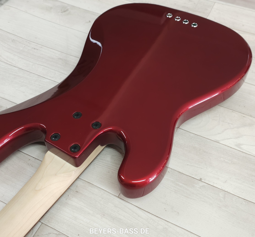 Lakland Skyline 44-64C Custom, Candy Apple Red Gloss