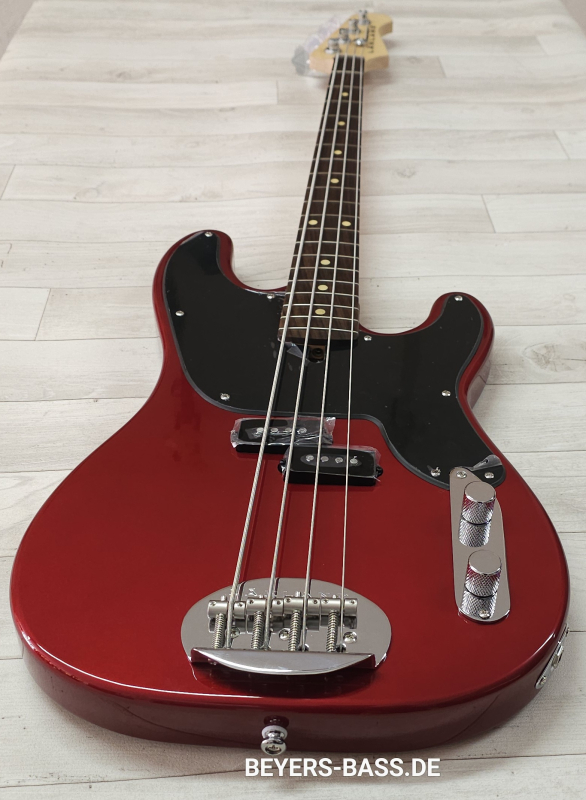 Lakland Skyline 44-51, Candy Apple Red Gloss
