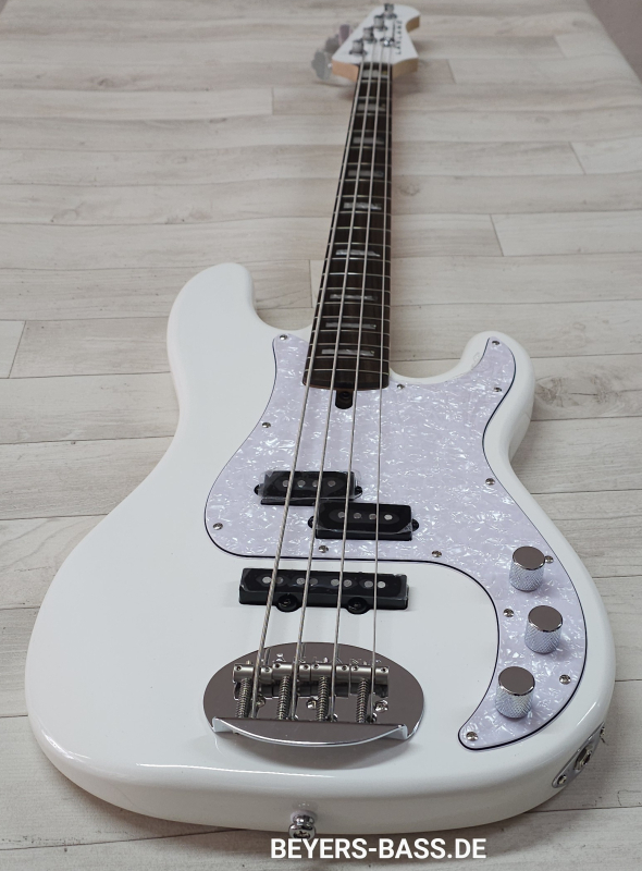 Lakland Skyline 44-64C Custom, White Gloss