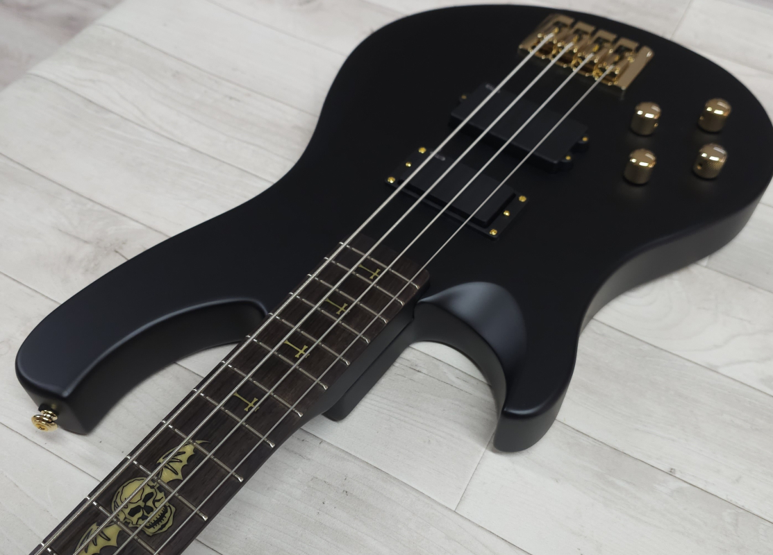 Schecter Johnny Christ Signature, Satin Black, Linkshänder