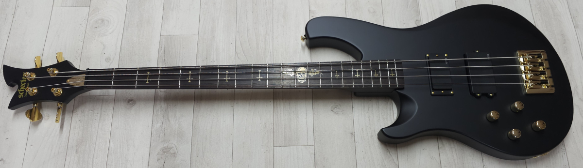 Schecter Johnny Christ Signature, Satin Black, Linkshänder