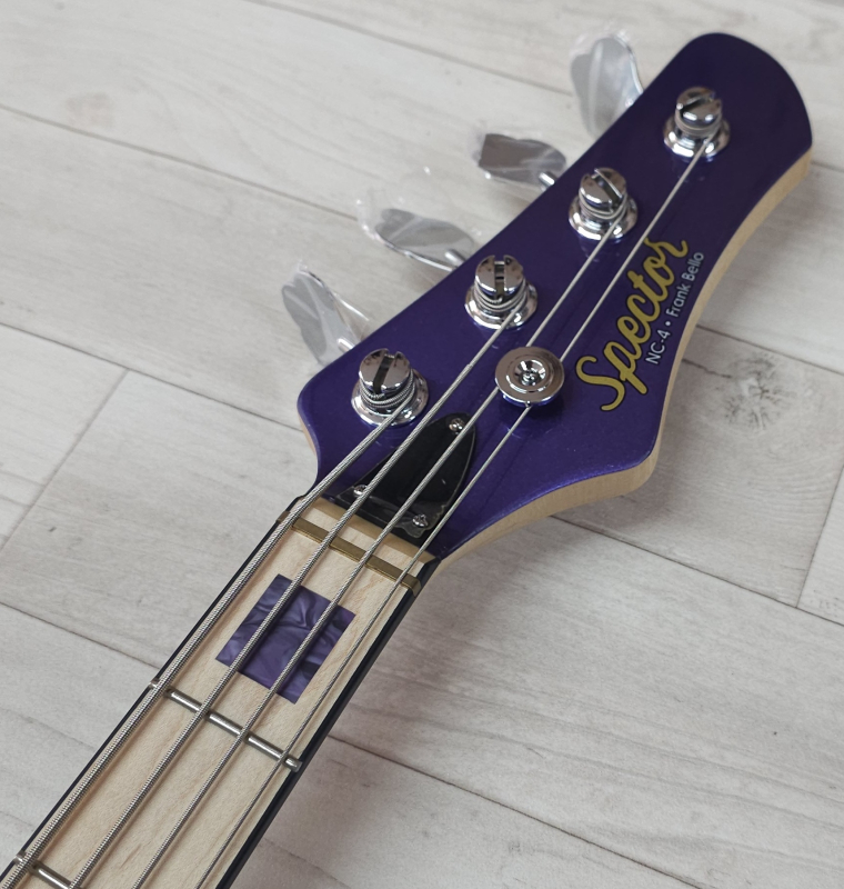 Spector Icon NC-4 Frank Bello, Metallic Purple, Signature