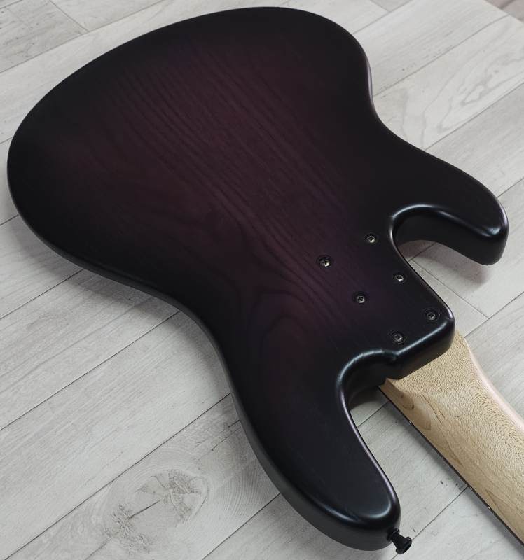 Sandberg California II TT5 passiv Fretless, Open Pore Violetburst