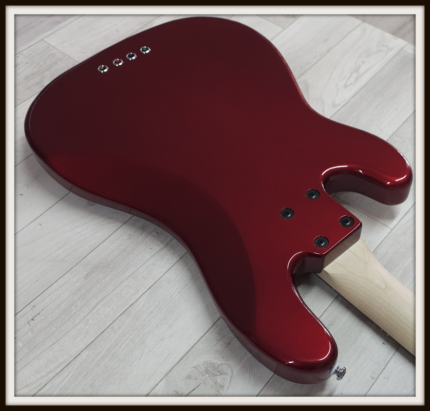 Lakland Skyline 44-64C Custom, Candy Apple Red Gloss
