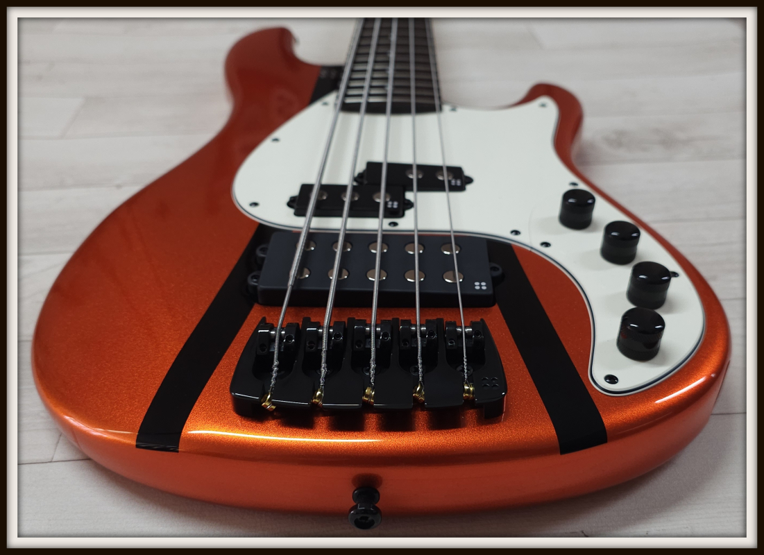 Sandberg California II VM5 Custom, Orange Metallic Highgloss + Black Stripes