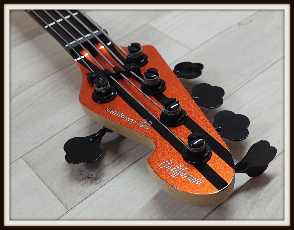 Sandberg California II VM5 Custom, Orange Metallic Highgloss + Black Stripes