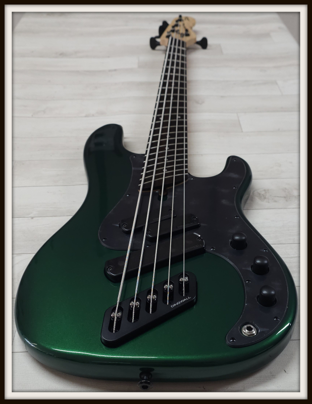 Dingwall SP1 5-String, Dark Candy Green