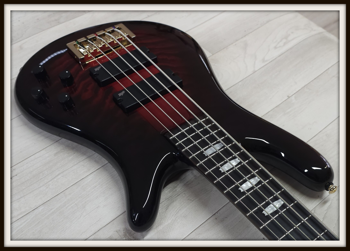 Spector Icon NS-5 Neck-Through, Purple Cherry