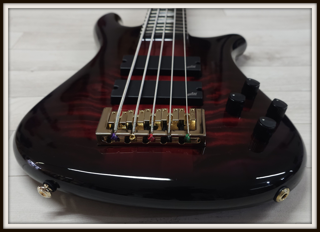 Spector Icon NS-5 Neck-Through, Purple Cherry